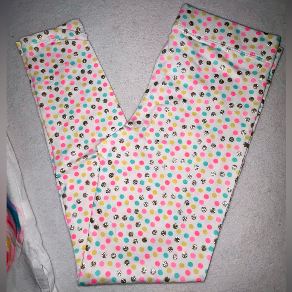 NWOT Cynthia Rowley Unicorn Print Top and Polka Dot Leggings Set - Picture 6 of 11
